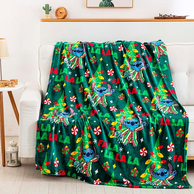 NORTHWEST Lilo and Stitch Silk Touch Throw Blanket, 50" x 70", PJ's Tradition