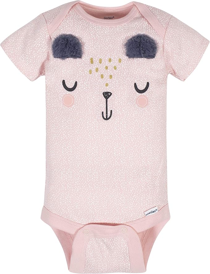 Gerber Baby Girls' 8-pack Short Sleeve Onesies Bodysuits