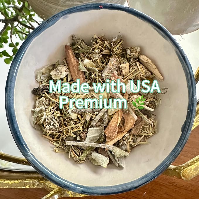 Purify Your Space Blend, Forest Scent, Menthol, Lemongrass, White Sage and Rosemary.- Natural Resin, Essences & Herbs Mix, 1.19 Ounces.