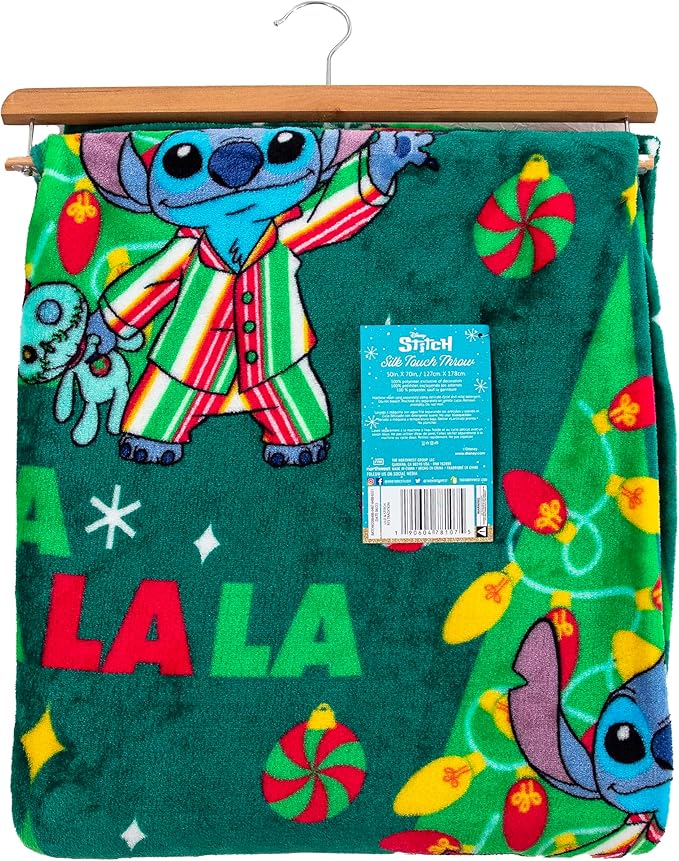 NORTHWEST Lilo and Stitch Silk Touch Throw Blanket, 50" x 70", PJ's Tradition