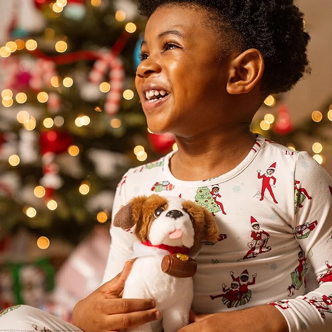 Elf Pets: A Saint Bernard Tradition- Includes Beautifully Illustrated Hardbound Storybook, Huggable Elf Pet St. Bernard Stuffed Animal with Barrel Charm and Official Adoption Certificate