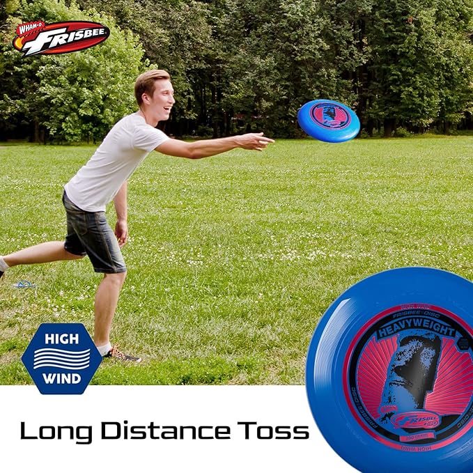 Wham-O Frisbee Heavyweight 200g Flying Disc, 11 Inch Stable Competition Sports Disc, Long Distance and Durable, for Outdoor Activities and Family Fun