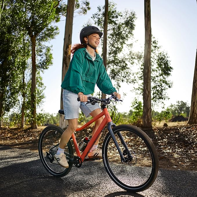 woom Explore Bicycle for Kids 6-14 Years Old, Road & Mountain Ready Bikes for Advanced Riders with Powerful Disc Brakes for Boys & Girls (20”, 24” & 26” Wheels)
