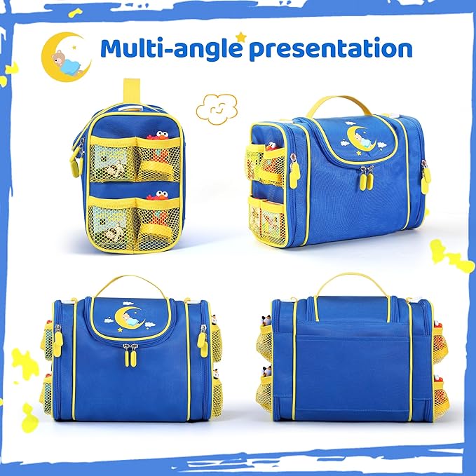 Carrying Case Compatible with Little Tikes Story Dream Machine Books Starter Set and Character, Portable Storage Carrier Bag for Travel and Home Storage (Blue)