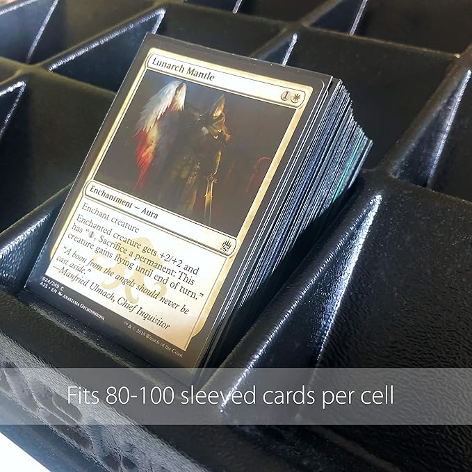 TitanShield Stackable Heavy Duty Card Sorting Tray | Compatible with Pokemon, Baseball, Magic The Gathering MTG, TCG Trading Cards | (Two Trays)