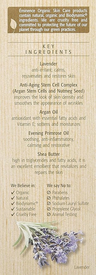 Eminence Lavender Age Corrective Night Eye Cream, 1.05 Ounce