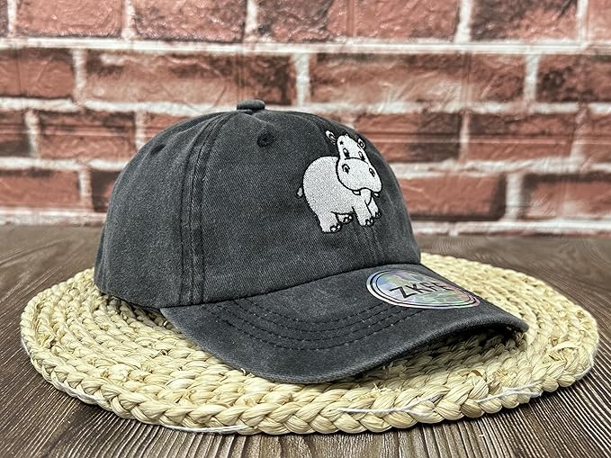 Embroidered Animal Baseball Hats for Boy and Girl