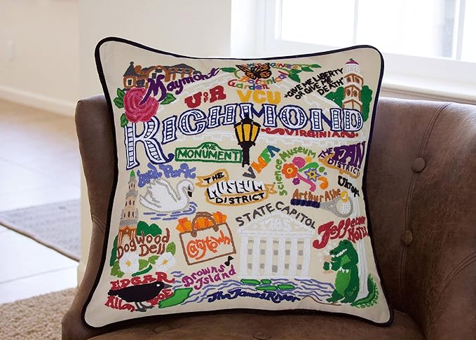 Catstudio Richmond Embroidered Decorative Throw Pillow