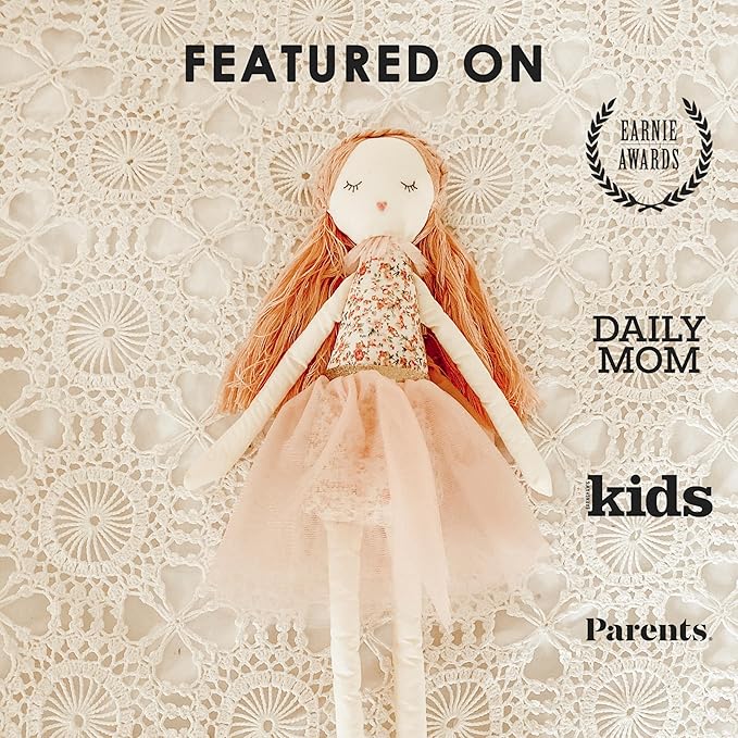 Mon Ami Rose Scented Designer Plush Doll, Fun Adorable Stuffed Toy Gift for Little Girls or Boys, Baby, Toddlers and pre-School Kids, Use as Toy or Room Decor, Great Gift for Kids, 20"