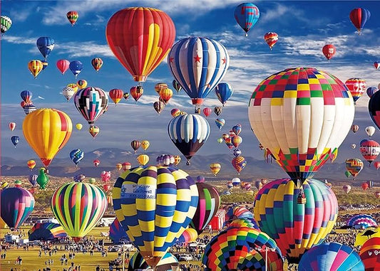 Jigsaw Puzzles for Adults 1000 Pieces Hot Air Balloon Challenging Adult Puzzle, Perfect for Game Nights - Finished Size is 27" x 20"