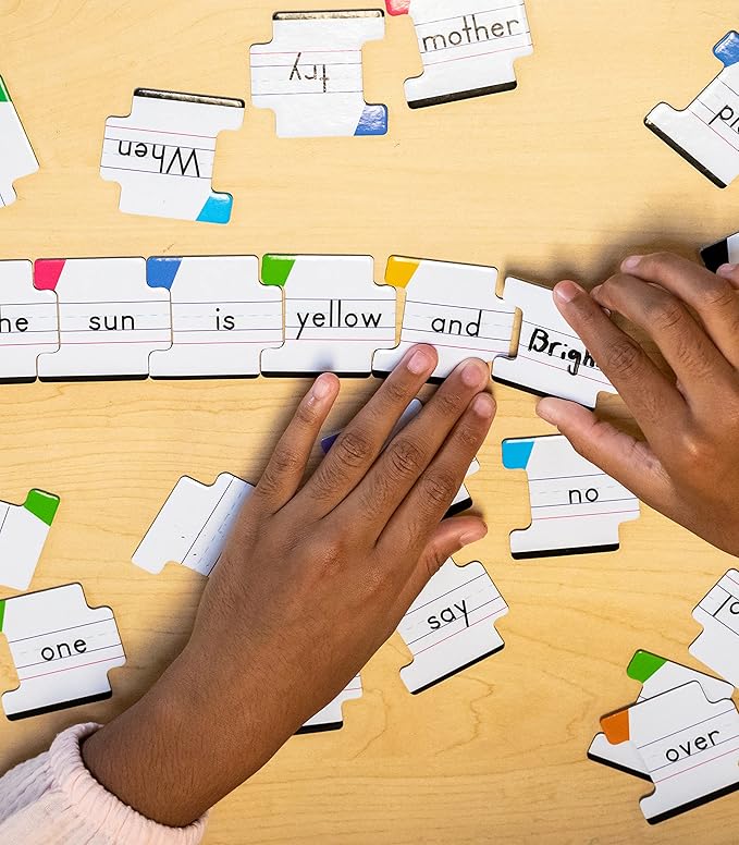 Carson Dellosa Big Box of Sentence Building for Kids, Write On Wipe Off Game with Color-Coded Parts of Speech Pieces and Dry Erase Marker, 250pc Toddler Puzzle Ages 5+