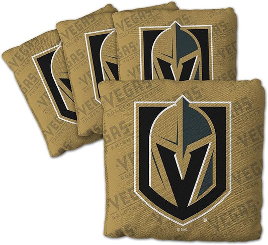YouTheFan Officially-Licensed NHL Set of 4 Cornhole Bags - All Weather Regulation 6” x 6” Size - 16oz Weight - Designed in USA