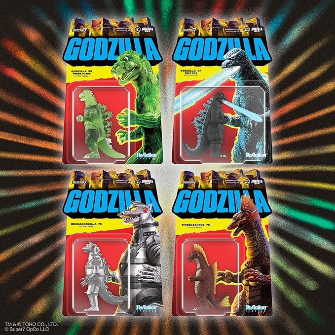 Super7 Toho Titanosaurus '75 Reaction Figure - 3.75" Toho Godzilla Action Figure Classic Monster Movie Collectibles and Retro Toys