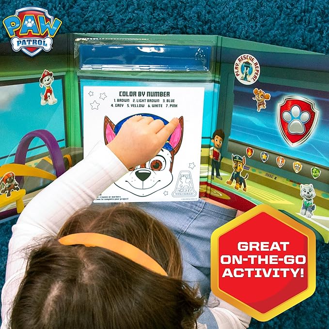 Horizon Group USA Activity Book for Kids, Coloring and Sticker Games for Children, Includes Markers, Paw Patrol