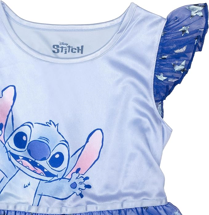Disney Girls' Princess Dress Nightgown, Fantasy Gown, Soft & Cute Pajamas for Kids