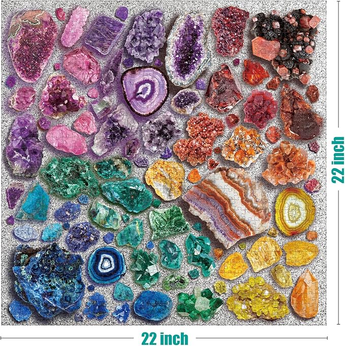 Antelope - 1000 Piece Puzzle for Adults, Chromatic Crystals - Jigsaw Puzzles 1000 Pieces, High Resolution, Matte Finish, No Dust