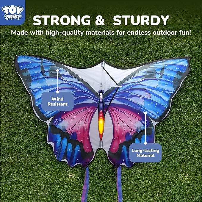 TOY Life 48.4'' Giant Girls Kites Easy to Fly for Kids Adults with 328.1 FT String, Beach Kite Outdoor Game Outside Toys Activity, Toys for Girls, Gift for Girls Ages 4-8