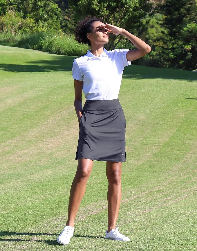 Women's 20" Knee Length Skorts Skirts UPF50+ Athletic Tennis Golf Skirt for Women Casual Summer Skirts