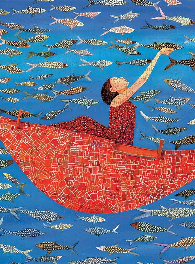 Cross & Glory - The Enchanted Underwater Ballet - 1000 Piece Jigsaw Puzzle for Adults | Modern Art Masterpiece | Vivid Undersea Illustration