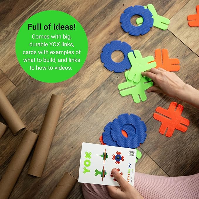 YOX Creative Building Toys Classroom Kit - 152-Piece Made in The USA Educational STEM Toys for Kids Ages 4-10+ Boys and Girls Ages 4 5 6 7 8 9 10 Creative Construction Classroom Essentials