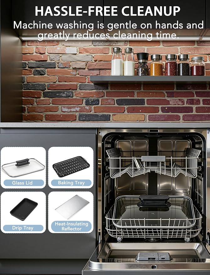 indoor Smokeless Grill, COWSAR indoor Grill, 1500W Electric Grill with Tempered Glass Lid & Drip Tray, Portable Non-Stick Korean BBQ Grill, 6-Level Control, 90 Min Auto, Dishwasher Safe