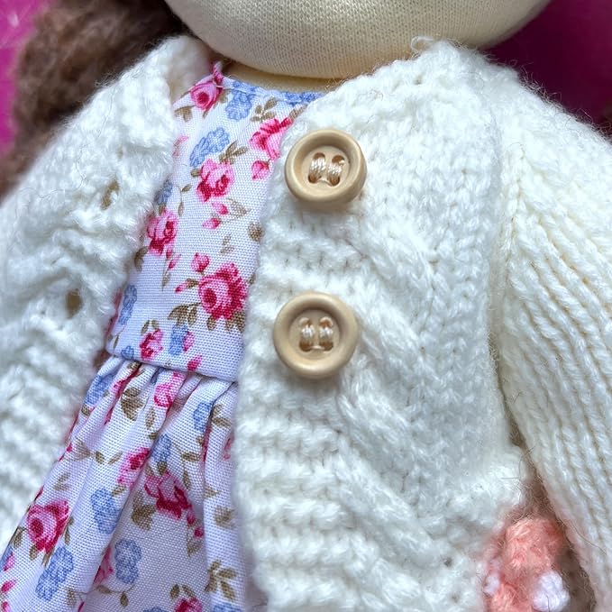 Handmade Wedding Present Princess Doll Waldorf Doll Rag Doll Birthday Present for Girl with Exquisite Box - Hazel 12"