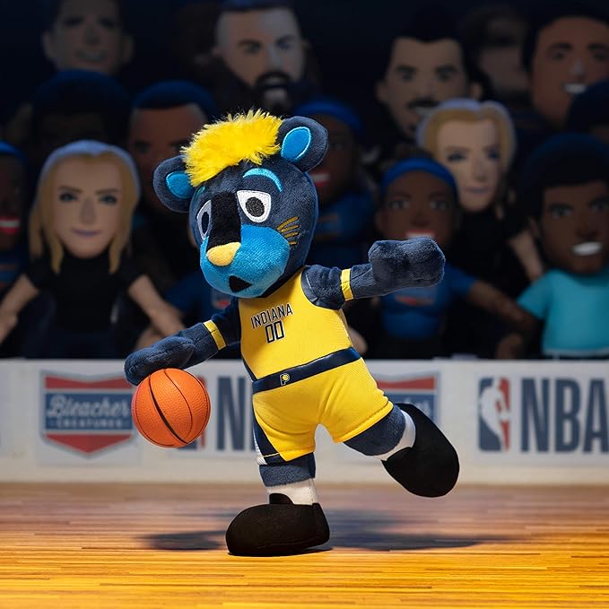 Bleacher Creatures Indiana Pacers Boomer The Panther 10" Mascot Plush Figure - A Mascot for Play Or Display