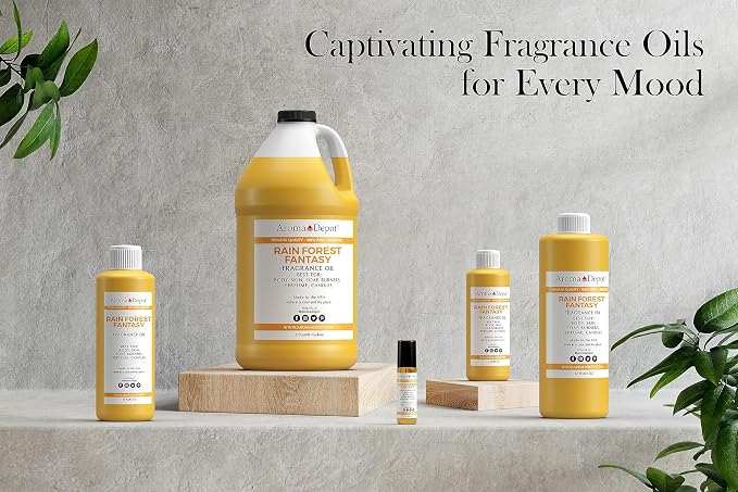 Aroma Depot Rainforest Fantasy Perfume/Body Oil (7 Sizes) Our Interpretation, Premium Quality Uncut Fragrance Oil (4 Ounce Plastic Bottle (120ml))