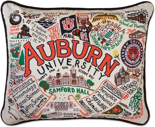 Catstudio Auburn University Collegiate Embroidered Decorative Throw Pillow