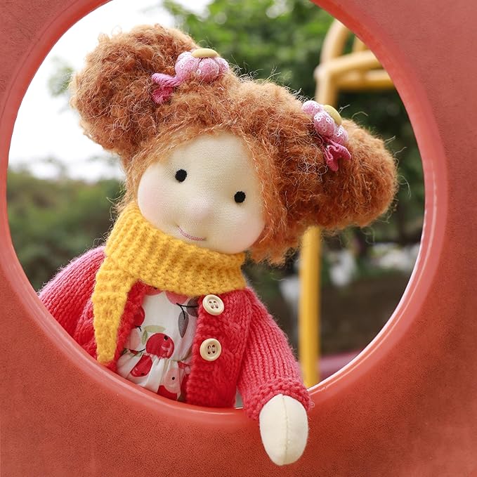 Waldorf Doll - Handmade Rag Doll Plush Toy for Kids - Personalized Collectors Item with Beautiful Present Box - Hrabinella 12"