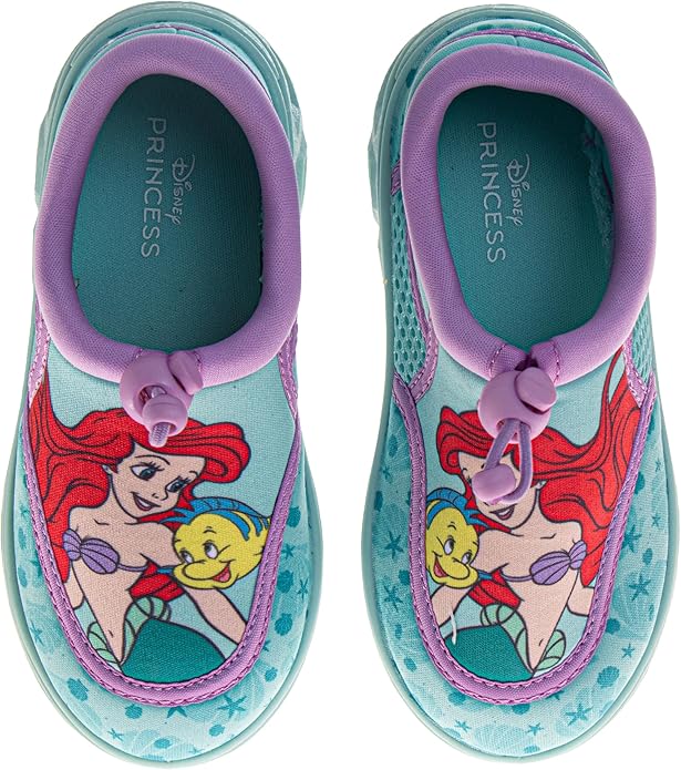 Girls Character Water Shoes Frozen Minnie Mouse Paw Patrol Moana Sesame Street & Little Mermaid Slip-On Aqua Socks Quick Dry Beach Pool Shoes Sizes: 3-4 Infant 5-10 Toddler 11-12 Little Kid