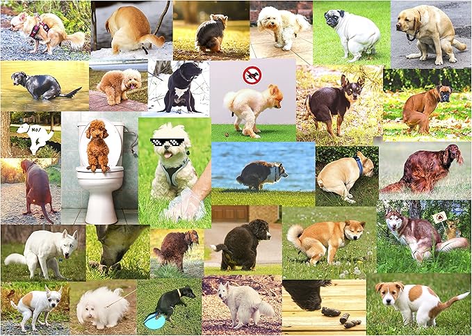 Pooping Dogs 1000-Piece Puzzle for Adults - Funny Pooping Puppy Gag Jigsaw Puzzle for Dog Lovers & Puppy Owners, Great Prank Gift (1000 Pieces)