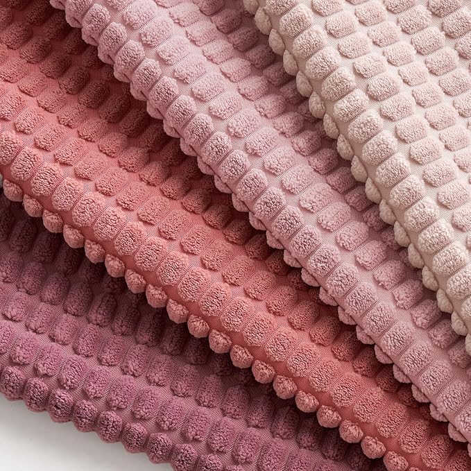 MIULEE Decorative Pillow Covers 20x20 Inch Set of 4 Aesthetic Pink | Romantic Sweet Cute Throw Pillows, Coquette Home Decor, Soft Corduroy Couch Pillowcases, Sofa Living Room Bed