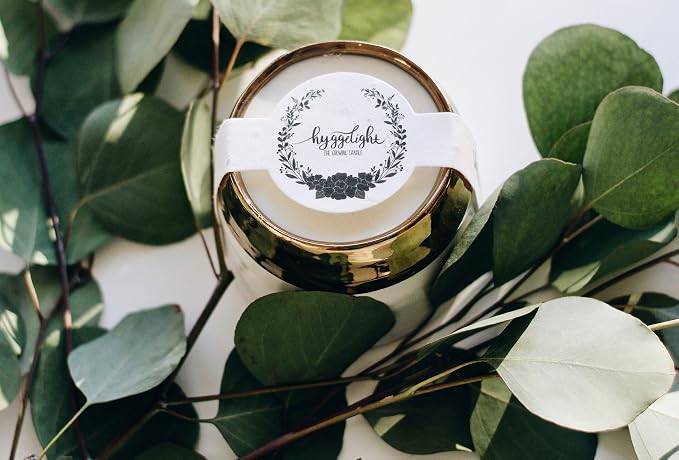 Hyggelight - The Growing Candle, Lemongrass Scented, 10oz Ceramic Pot, Single Wick Aromatherapy Candles, 100% Soy for Women and Men, Clara