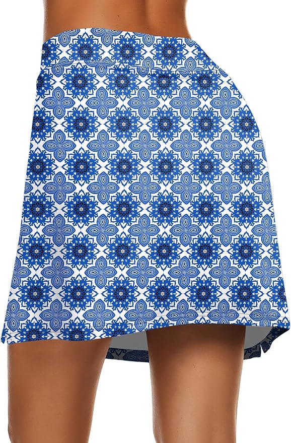 Ekouaer Women's Active Performance Skort Lightweight Skirt for Golf Tennis | Built-in Shorts, A Line, High Waisted, Tummy Control, Pickleball, Running, Workout, Sports, Skorts for Woman