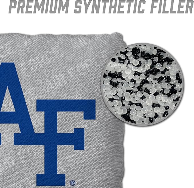 YouTheFan Officially-Licensed NCAA Set of 4 Cornhole Bags - All Weather Regulation 6” x 6” Size - 16oz Weight - Designed in USA