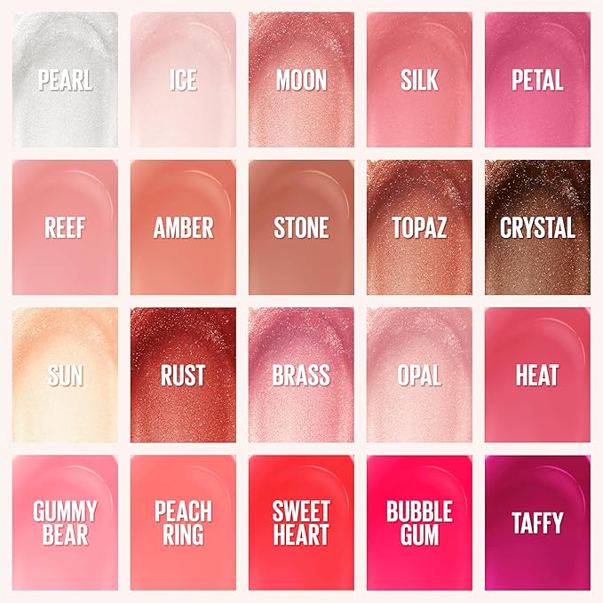 Maybelline Lifter Gloss, Hydrating Lip Gloss with Hyaluronic Acid, High Shine for Plumper Looking Lips, Petal, Warm Pink Neutral, 0.18 Ounce | Hydrating Lip Gloss