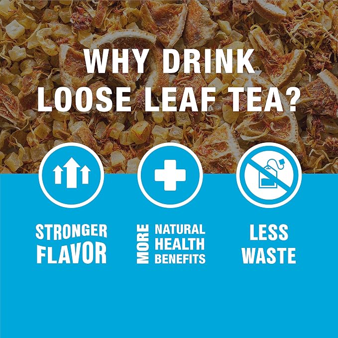 Tiesta Tea - Fruity Tea Sampler Dry Flight Set, Loose Leaf, No Caffeine, Makes Hot and Iced, Assorted Fruit Brews with Mango, Peach, Orange Drinks & More, 8 Resealable Sample Pouches