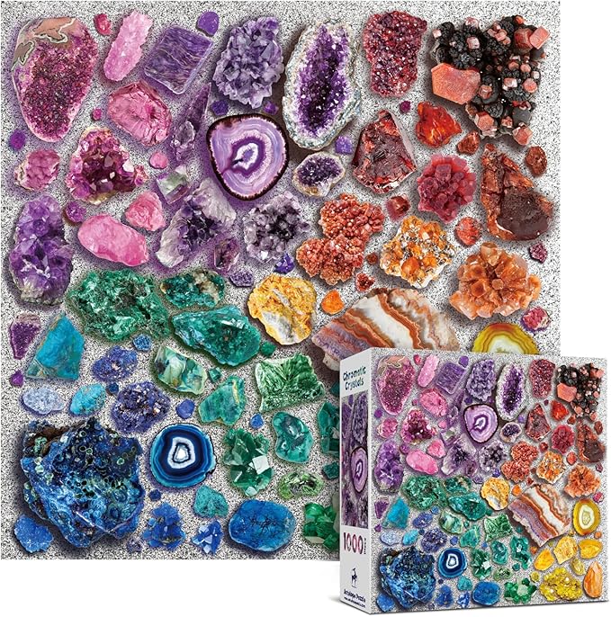Antelope - 1000 Piece Puzzle for Adults, Chromatic Crystals - Jigsaw Puzzles 1000 Pieces, High Resolution, Matte Finish, No Dust