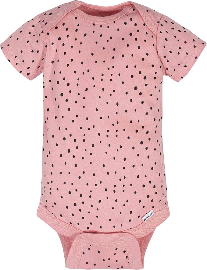Gerber Baby Girls' 8-pack Short Sleeve Onesies Bodysuits
