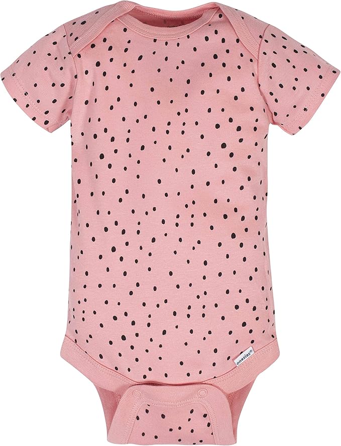 Gerber Baby Girls' 8-pack Short Sleeve Onesies Bodysuits