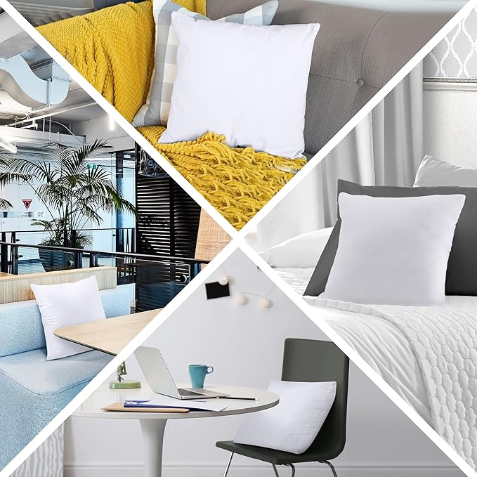 Utopia Bedding Throw Pillows, 26x26 Pillow Inserts, Pack of 1, White | Down Alternative Throw Pillow Inserts, Couch Pillows for Indoor Decor, Plush & Supportive, Decorative Cushion for Sofa, White