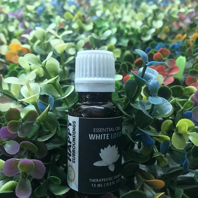 White Lotus Essential Oils ~100% Pure and Natural Aromatherapy Massage Oil - Undiluted-(10ml)