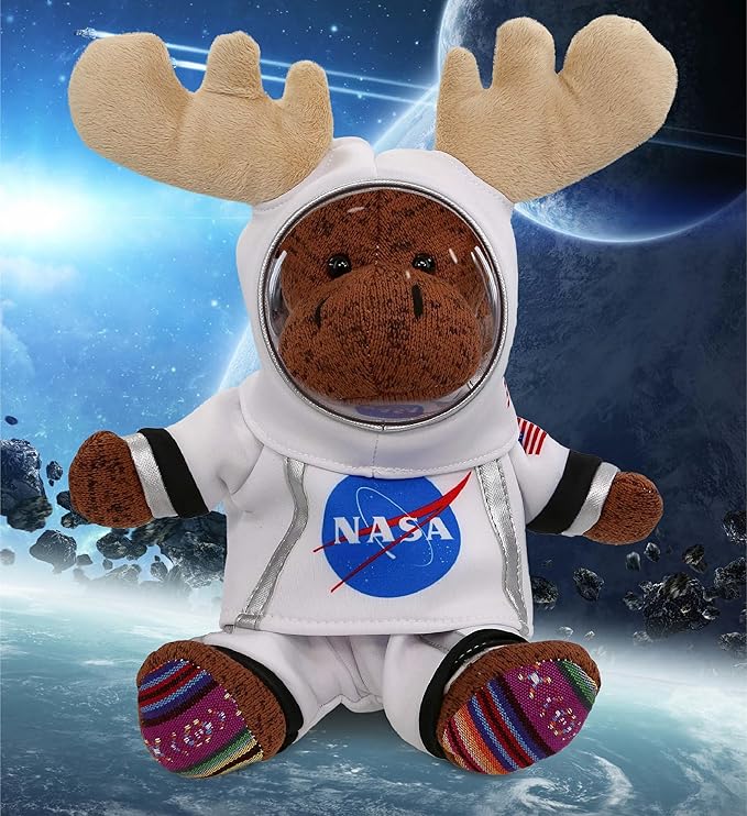 DolliBu Astronaut Dress Up Set for Teddy Bear Plush Toy - Astronaut Stuffed Animal Costume Outfit with Jacket, Helmet with Holes, and Pants, Create NASA Space Toys for Kids with Dress Up Set - Large