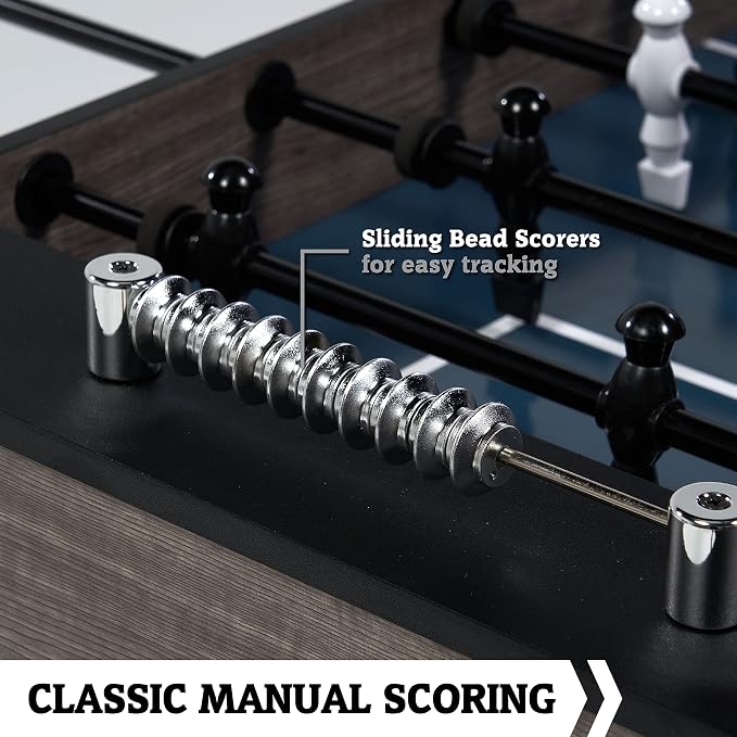 Hall of Games Foosball Tables Multiple Styles, Soccer with Durable & Stylish Designs with Tabletop Sports Soccer Balls, Perfect for Family Game Rooms | Multiple Styles