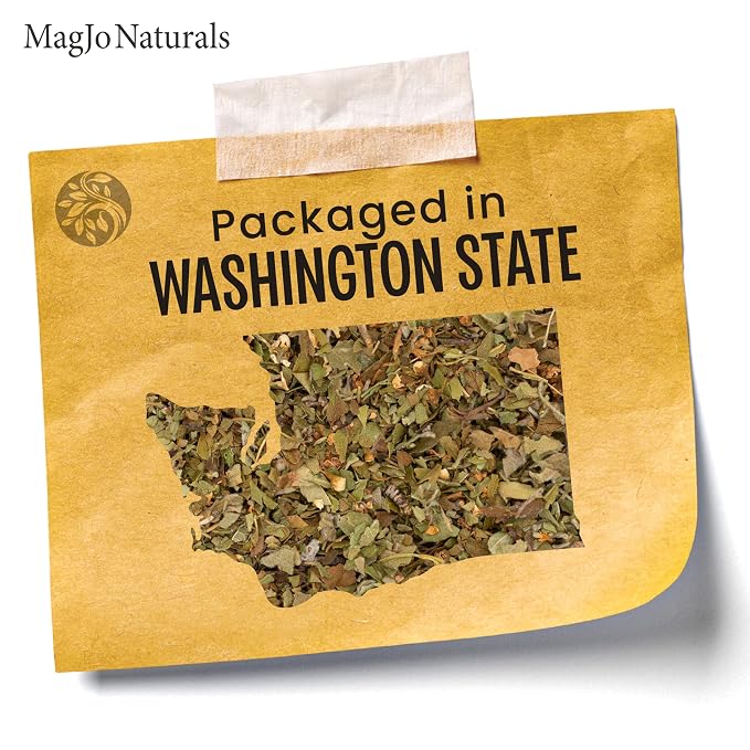 MagJo Naturals, Hawthorn Leaf and Flower (1 Pound), Wild-Crafted, Cut and Sifted, Dried Loose Leaf, Makes crisp cup of Hawthorn Tea, Hawthorne Leaves and Herb