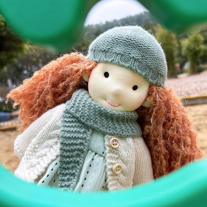 Waldorf Handmade Rag Doll - Personalized Collectors Plush for Kids Birthday Present With Beautiful Present Box-Cook 12"