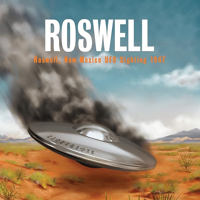 UFO Tops Roswell - Metal Spinning Fidget Top - Inspired by The Documented 1947 UFO Sighting in Roswell, New Mexico (Color: Midnight Black)