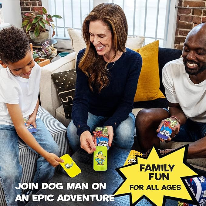 University Games, Dog Man Supa Buddies Card Game, Based on The Dog Man Books Series, for 2 to 4 Players Ages 5 and Up