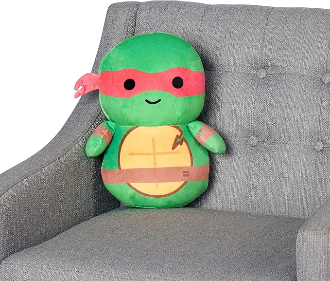 NORTHWEST Nickelodeon Teenage Mutant Ninja Turtles Cloud Hugger Pillow – Ultra-Soft Plush Character – Officially Licensed TMNT Pillow for Travel, Decor, and Relaxation – 11.5 Inches